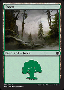 Forest V.3 #268 MTG Khans Of Tarkir Single