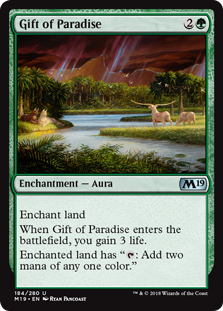 Gift of Paradise MTG Single | Core Set 2019 #184