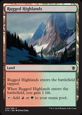 Rugged Highlands #240 MTG Khans ...