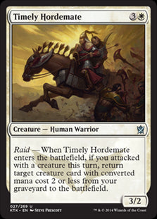 Timely Hordemate #027 MTG Khans Of Tarkir Single