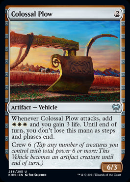 Colossal Plow #236 MTG Kaldheim ...