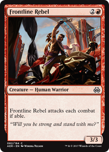 Frontline Rebel MTG Aether Revolt #082