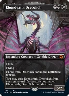 Ebondeath, Dracolich Borderless #292 | Adventures in the Forgotten RealmsSingles