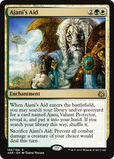 Ajani's Aid MTG Aether Revolt #188