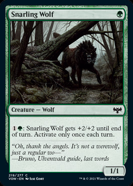 Snarling Wolf #219 MTG Crimson V...