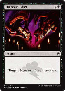 Diabolic Edict | Magic! The Gathering Masters 25 #085
