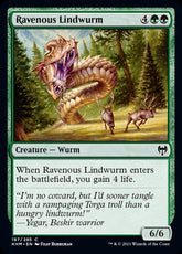 Ravenous Lindwurm #187 MTG Kaldh...