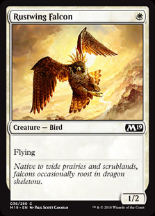 Rustwing Falcon MTG Single | Core Set 2019 #036