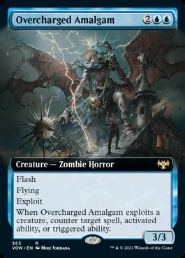 Extended Art Overcharged Amalgam #363 MTG Crimson Vow Single