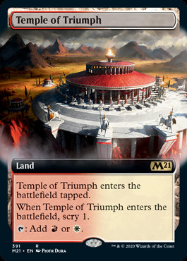 Temple of Triumph Extended Art #391 MTG Core 2021 Single