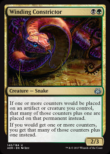 Winding Constrictor MTG Aether Revolt #140