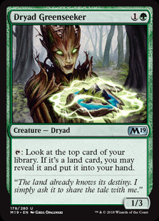 Dryad Greenseeker MTG Single | Core Set 2019 #178