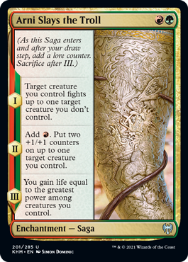 Arni Slays the Troll #201 MTG Kaldheim Single
