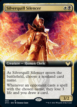 Silverquill Silencer #353 MTG Strixhaven Extended Art Single