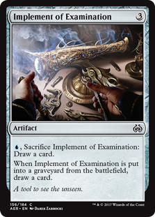 Implement of Examination MTG Aether Revolt #156