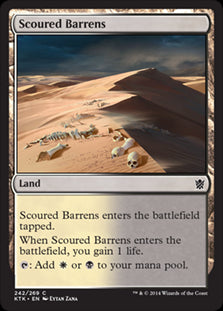 Scoured Barrens #242 MTG Khans O...