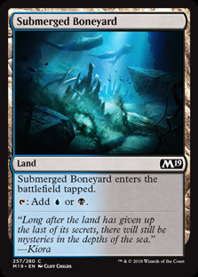 Submerged Boneyard MTG Single | Core Set 2019 #257