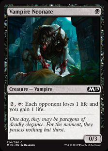 Vampire Neonate MTG Single | Core Set 2019 #124