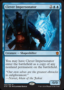 Clever Impersonator #034 MTG Khans Of Tarkir Single