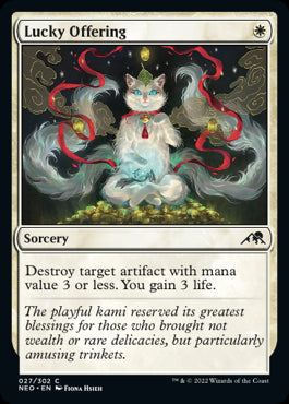 Lucky Offering Kamigawa Neon Dyn...
