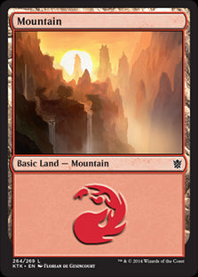 Mountain V.3 #264 MTG Khans Of Tarkir Single