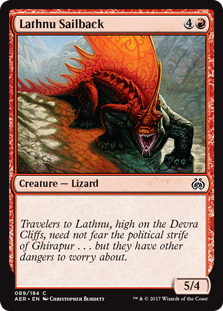Lathnu Sailback MTG Aether Revolt #089