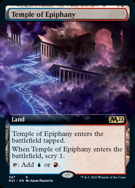 Temple of Epiphany Extended Art #387 MTG Core 2021 Single