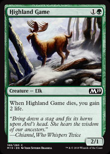 Highland Game MTG Single | Core Set 2019 #188
