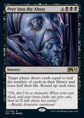 Peer into the Abyss #117 MTG Core 2021 Single