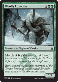 Woolly Loxodon #158 MTG Khans Of Tarkir Single