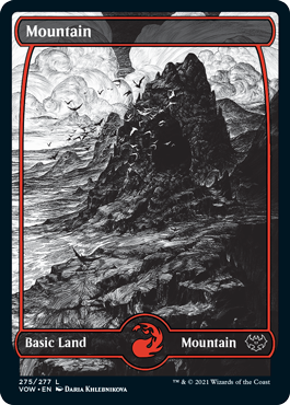 Full Art Mountain V.2 #275 MTG Crimson Vow Single