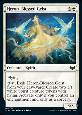 Heron-Blessed Geist #019 MTG Crimson Vow Single