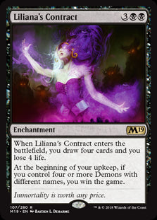 Liliana's Contract MTG Single | Core Set 2019 #107