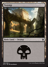 Swamp V.2 #259 MTG Khans Of Tark...