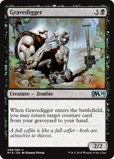 Gravedigger MTG Single | Core Set 2019 #098