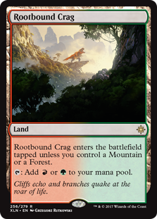 Rootbound Crag MTG Single | Ixalan #256