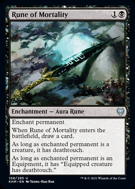 Rune of Mortality #108 MTG Kaldh...