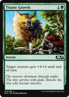 Titanic Growth MTG Single | Core Set 2019 #205