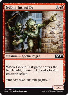 Goblin Instigator MTG Single | Core Set 2019 #142