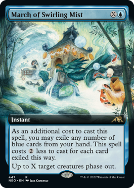 March of Swirling Mist Extended Art #447 Neon Dynasty