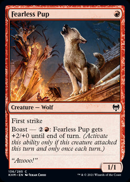 Fearless Pup #136 MTG Kaldheim S...