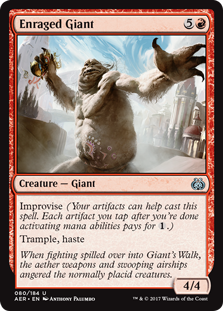 Enraged Giant MTG Aether Revolt #080