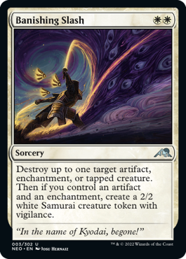 Banishing Slash Kamigawa Neon Dynasty - 003 Non-Foil
