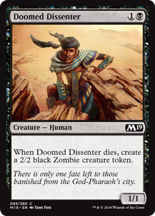 Doomed Dissenter MTG Single | Core Set 2019 #093