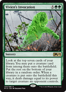 Vivien's Invocation MTG Single | Core Set 2019 #209