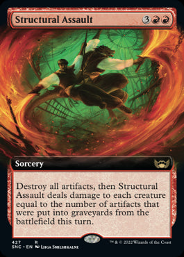 Structural Assault Extended Art Streets Of New Capenna #427