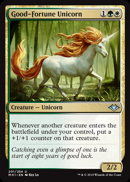 Good-Fortune Unicorn #201 | Modern Horizons MTG Singles