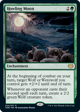 Howling Moon #204 MTG Crimson Vow Single