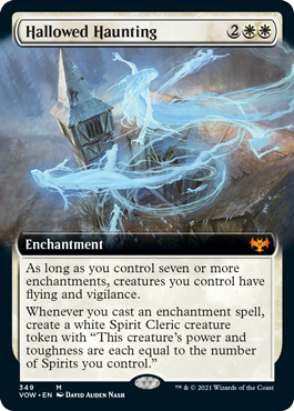 Extended Art Hallowed Haunting #349 MTG Crimson Vow Single
