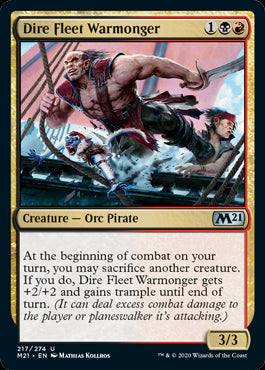 Dire Fleet Warmonger #217 MTG Co...